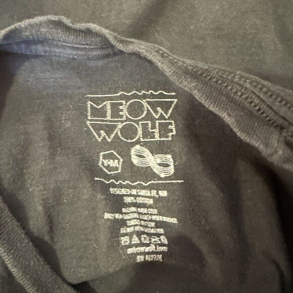 Meow Wolf Youth T-shirt Scuba Diver Ocean Black Rainbow Medium - Picture 3 of 3